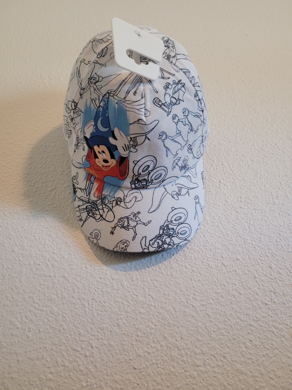 Disney Kids White Artist Mickey Sorcerer Hat NWT #426